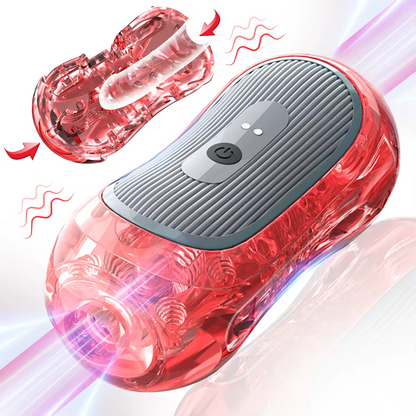 Automatischer Penistrainer Vibrator Taschenmuschi mit 9 Stoß und 9 Rotationsfunktionen