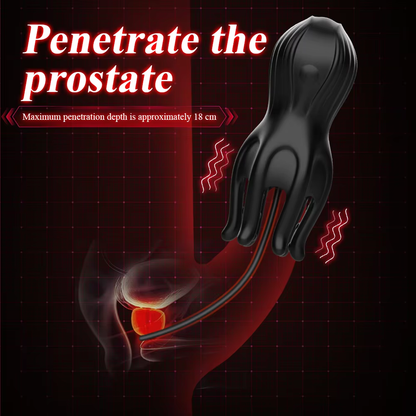 Eicheltrainer Penis Massagegerät Harnröhren Stimulator mit 10 Vibrationsmodi