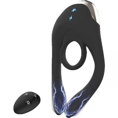 E-Stim Penistrainer Vibrator Cockring Masturbator mit 10 Vibrationsmodi & Elektroschocks