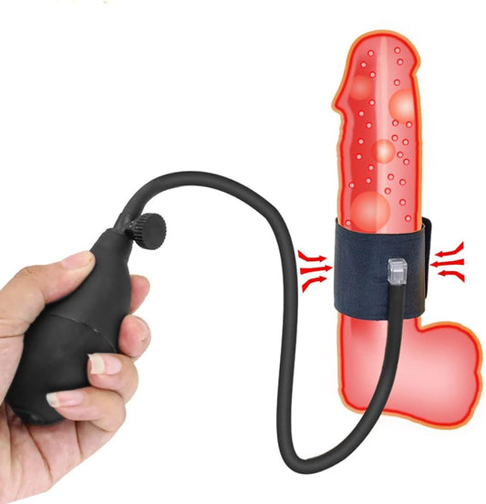 Extrem Penis Vergrößern Penispumpe Pennishülle Stimulator mit Cockringe