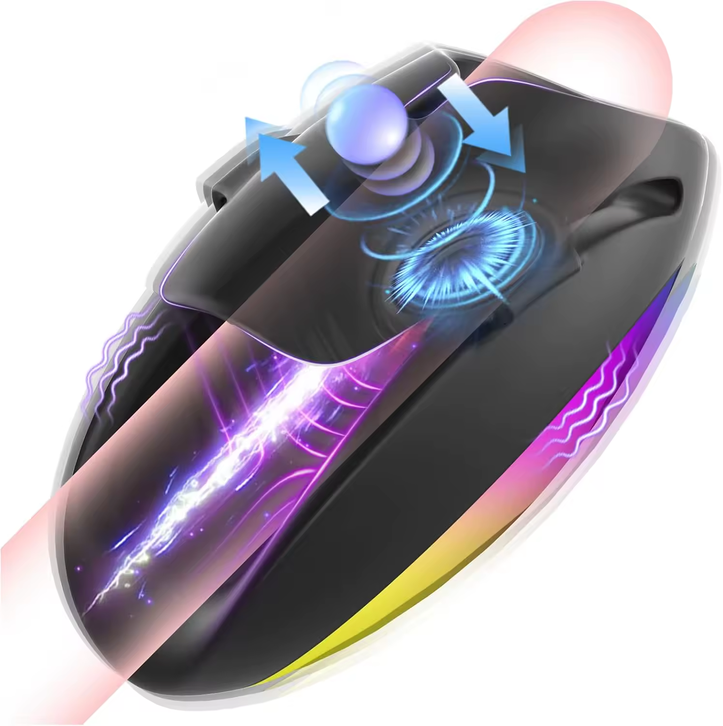 Eicheltrainer Penisvibrator Übungsgerät Stroker mit 9 Vibrations und Schlagmodi