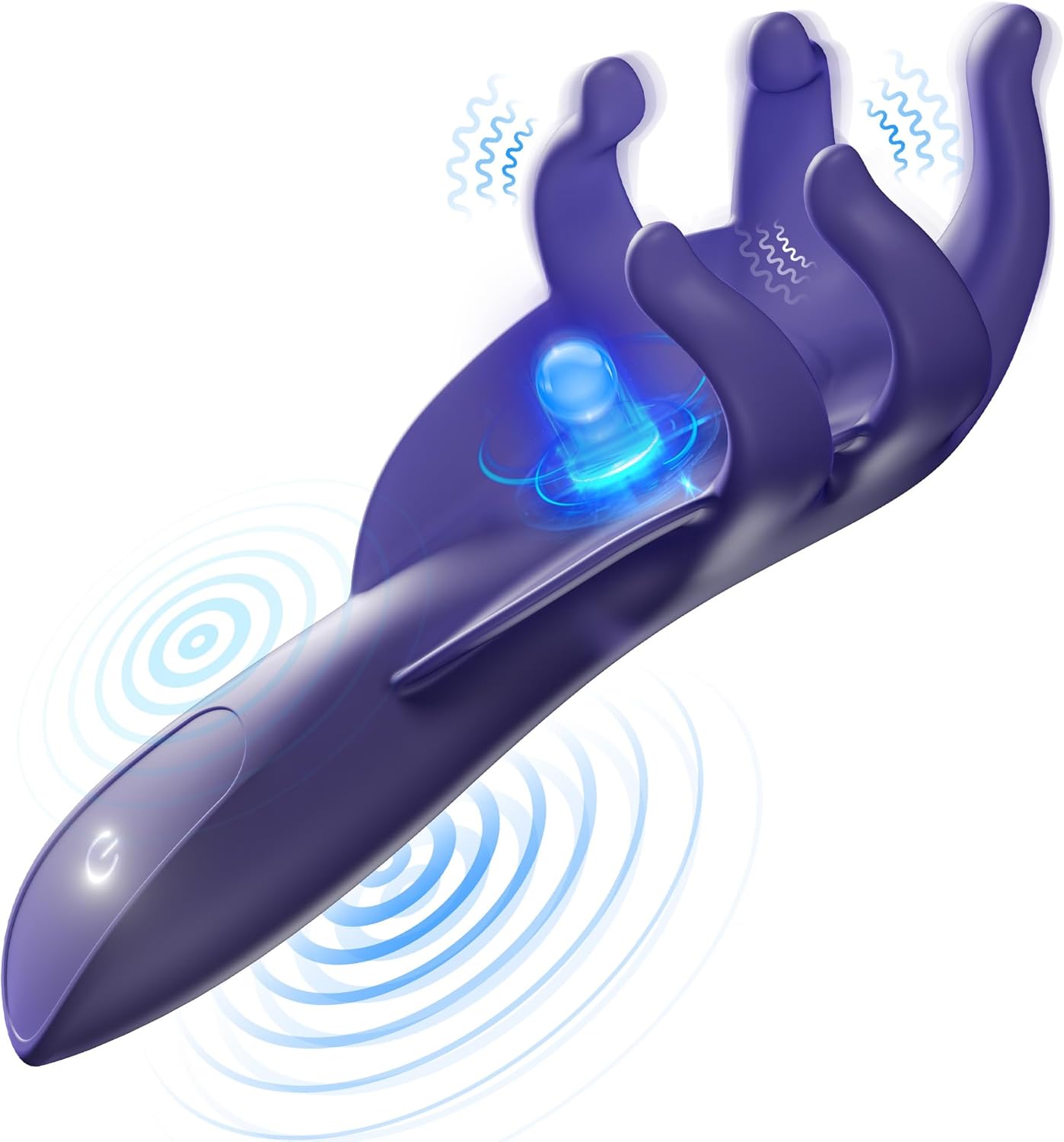 Elektrische masturbator eikelstimulator penisstimulator vibrator met 10 vibratiemodi 