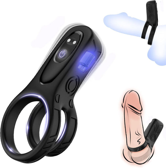 Penisring Vibrator Penis Trainer mit 9 Vielfältige Vibrationsmodi und APP-Steuerung