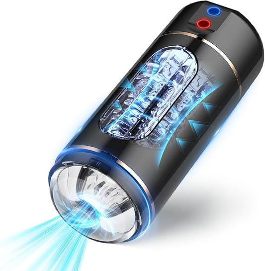 Realistische Masturbator Taschenmuschi Stroker Blowjob mit 10 Vibrationsmodus