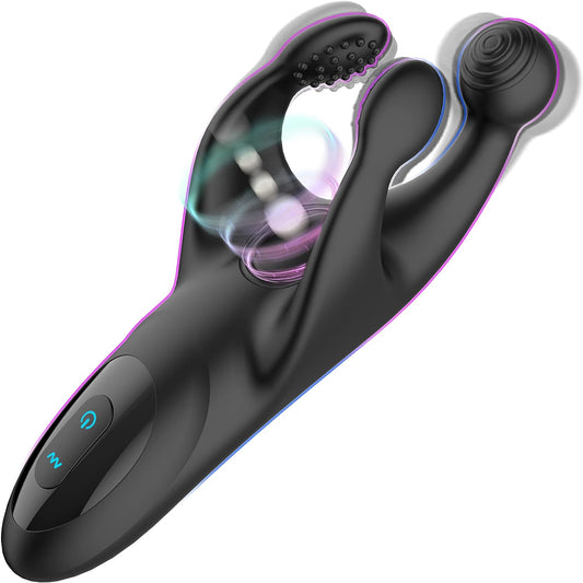 Masturbator Masturberende Eikel Vibratiestimulator met 10 klap- en vibratiemodi 