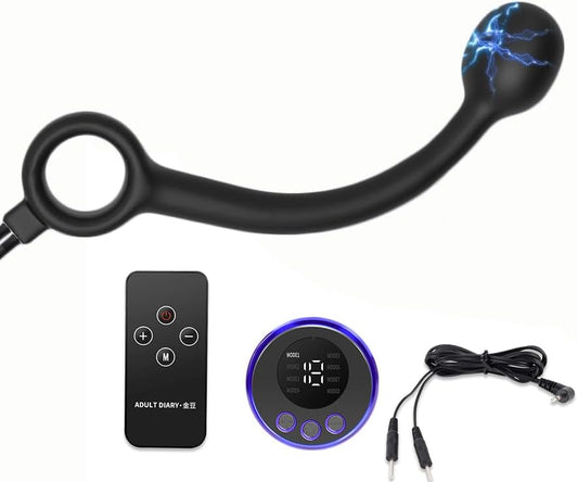 Elektro Shock Prostata Stimulation Analplug mit 8 Elektromodi & 19 Intensitätsstufen
