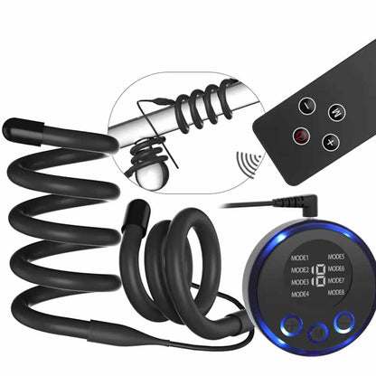 E-STIM Penistrainer Cock Ring Hodenring Starke Stimulator mit 10 Elektroschock