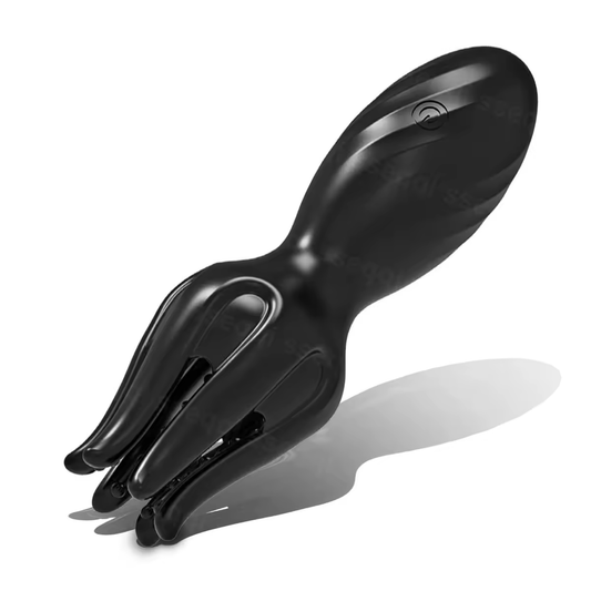 Oktopus Tentakel Penistrainer Vibrator Eichelstimulator mit 10 Vibrationsmodi & 10 Zungenmodi