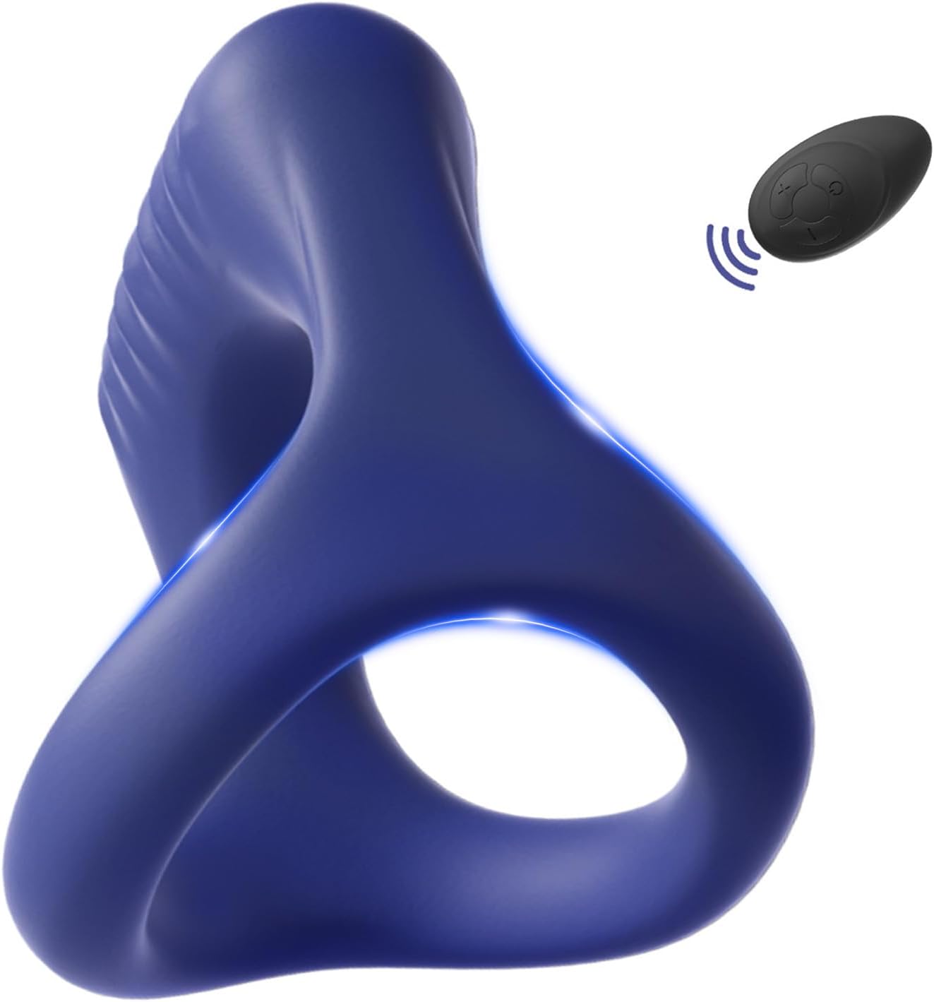 Y-förmiges Doppelring Penisringe Vibrator Trainer mit 10 Vibrationsmodi