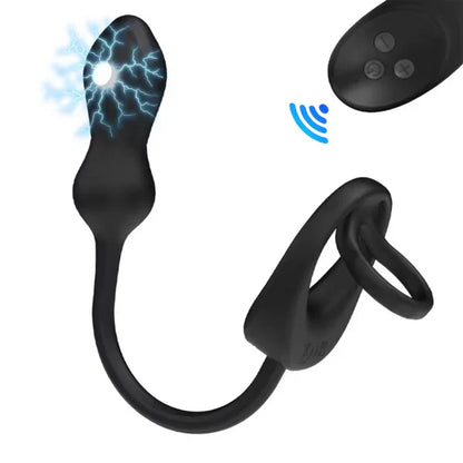 3 IN 1 Elektroshock Analvibrator Prostata Stimulation mit 10 Vibrations & 3 Elektroschockmodi