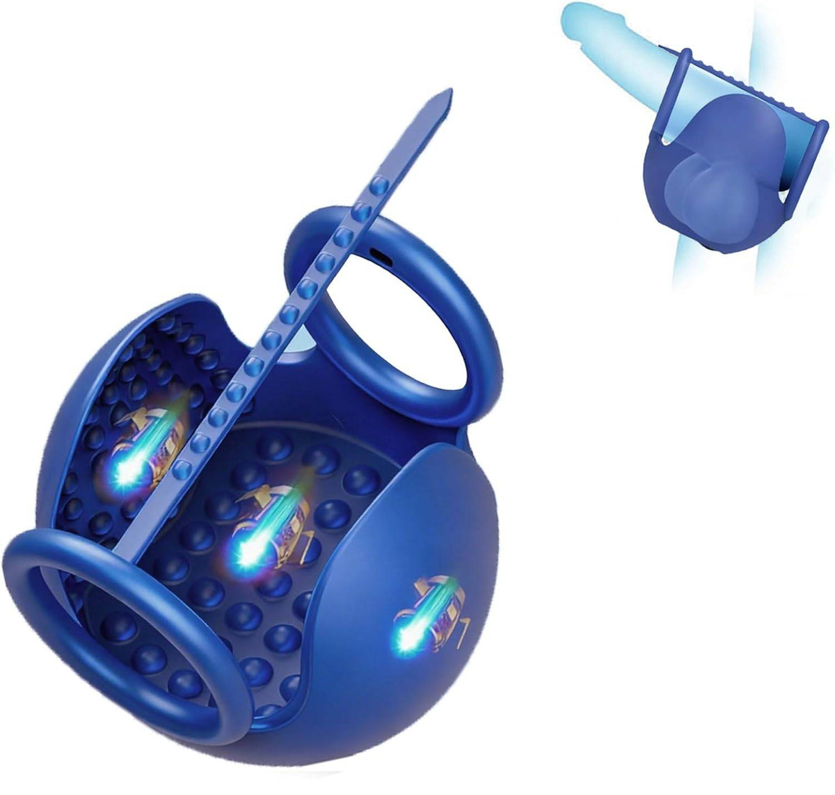 Hodenmassagegerät Cockring Penistrainer Vibrator Stimulator mit 10 Vibrationsmodi
