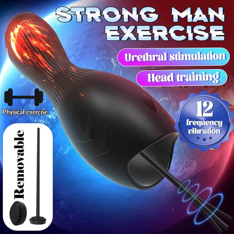 Eichel Stimulator Dilator Harnröhre Penistrainer Vibrator mit 10 Vibrationsmodi