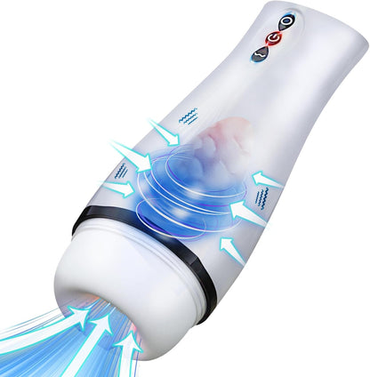 Automatische Masturbator Cup Blowjob mit 10 Vibrationen & 10 Saugmodi