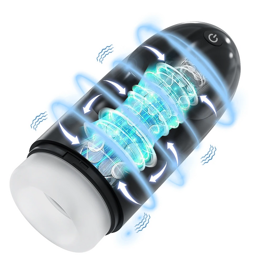 Automatischer Masturbator Pocket Pussy Stroker Machine mit 3 Vibrations und 9 Saugmodi