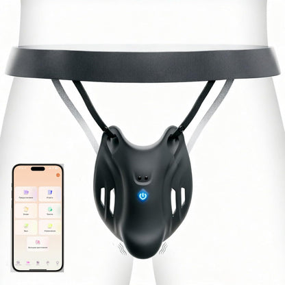 Elektrische Penis Trainer Vibratorensets Keuschheitskäfig Eichel Stimulator mit 9 Vibrations