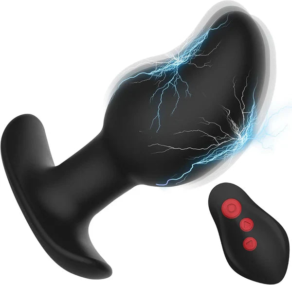 E-Stim Butt Plug Prostata Massager Analvibrator mit 8 Elektroschock und Vibrationsmodi
