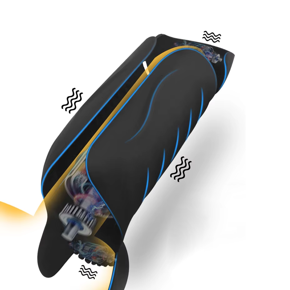 Eicheltrainer Penis Massage Masturbator mit 10 Pulsierende Vibrationsmodi