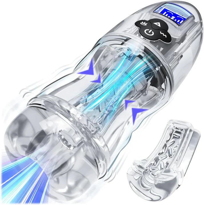 Automatischer Masturbator Penispumpe Stroker mit 7 Saugmodi und 10 Vibrationsstufen