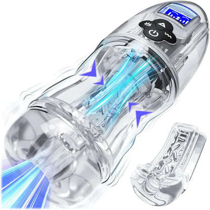 Automatischer Masturbator Penispumpe Stroker mit 7 Saugmodi und 10 Vibrationsstufen