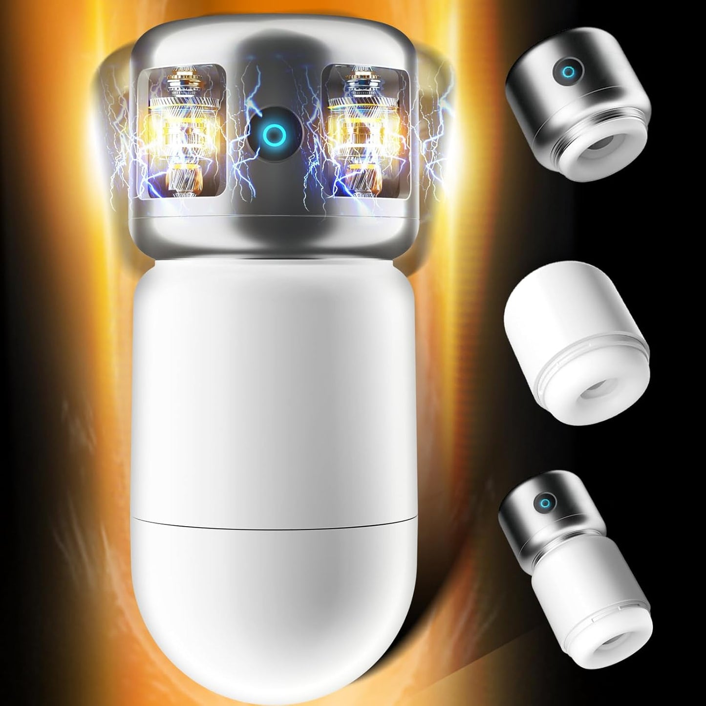 Abnehmbarer DIY Masturbator Penispumpe Pocket Pussy Stroker mit 9 Vibrationsfunktionen