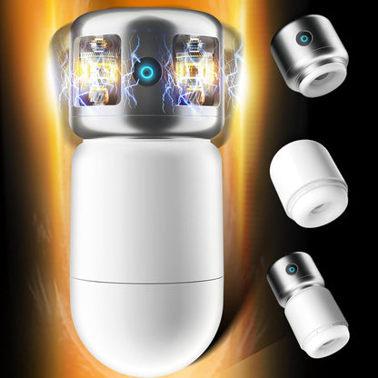 Abnehmbarer DIY Masturbator Penispumpe Pocket Pussy Stroker mit 9 Vibrationsfunktionen