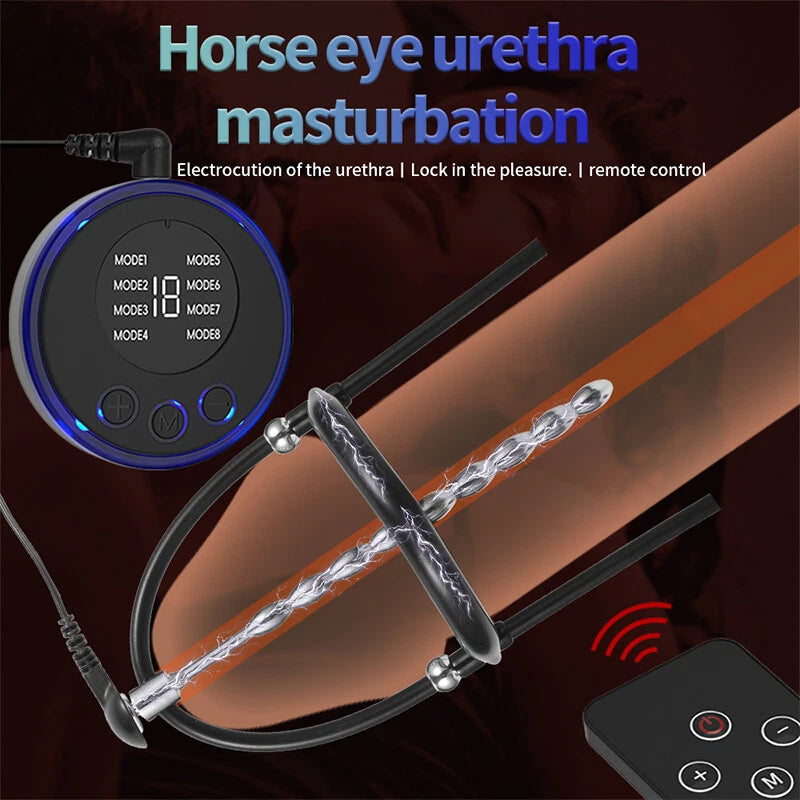 BDSM Penis Plug Penisring Elektroschock Harnröhren Dilatoren Verstellbarer