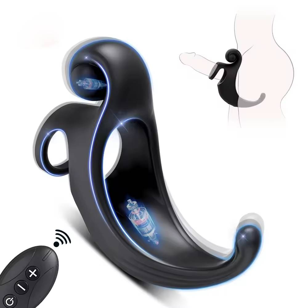 Elektrischer Penistrainer Vibrator Cockring mit 10 Vibrationsmodi