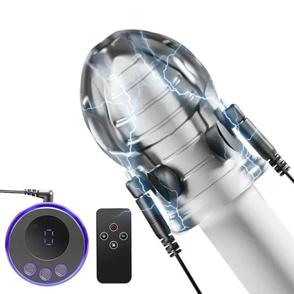 E-stim Extrem Eichel Hülse Penis Trainer Set mit 8 Elektroschock-Modi