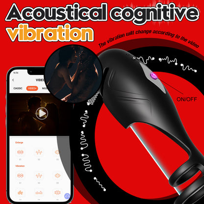 Elektrischer Penisring Eichelvibrator Masturbator mit 10 Vibrationsmodi