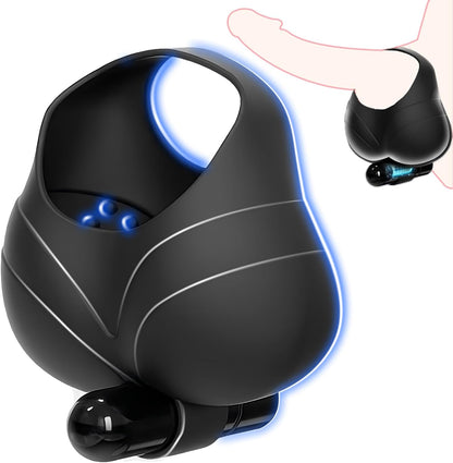 Hodenring Penisring Vibrator Massagegerät Masturbator mit Kraftvolle Vibration