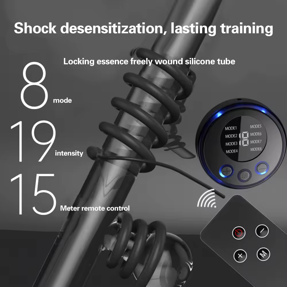 E-STIM Penistrainer Cock Ring Hodenring Starke Stimulator mit 10 Elektroschock