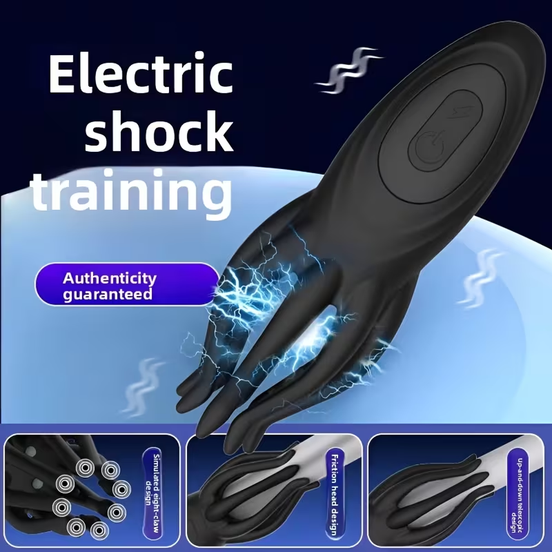 E-stim Penistrainer Vibrator Eichelmassagegerät mit 12 Vibrationsmodi & 7 Elektro Modi