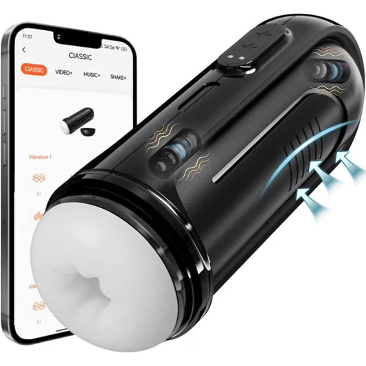 Automatischer Masturbator Stroker Blowjob Sexmaschine mit 10 Vibrationsmodi