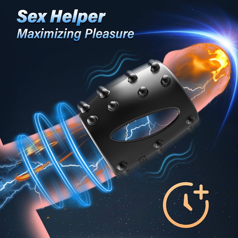 Penistrainer Cockring Vibrator Stimulator Penishülle mit 10 Vibrationsmodi