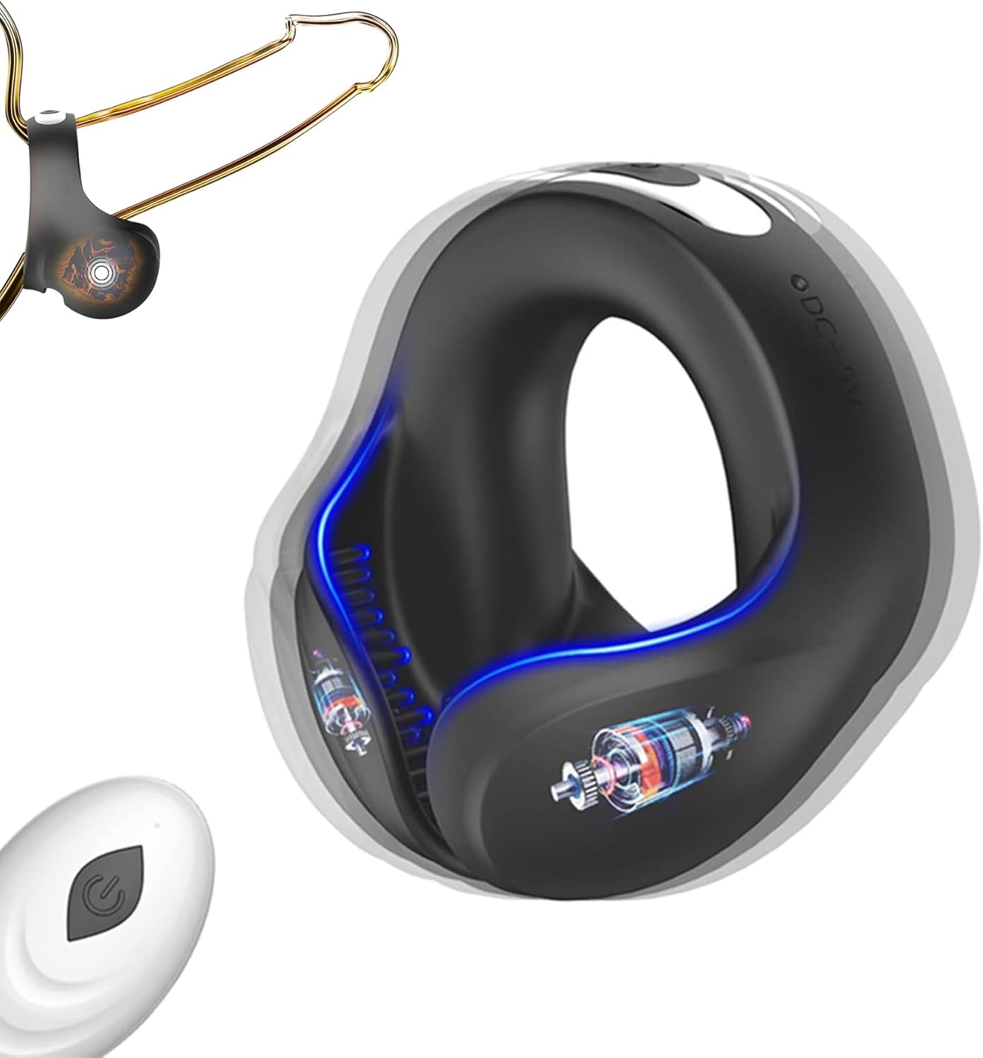 2 IN 1 Extrem Vibrierender Penisring Massagegerät mit 10 Vibrationsmodi