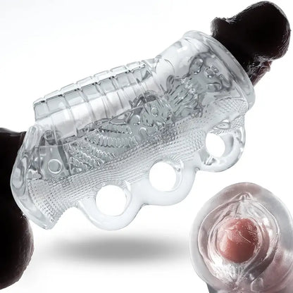 5D Kanal Penistrainer Massager Squeeze Masturbator Stroker Blowjob