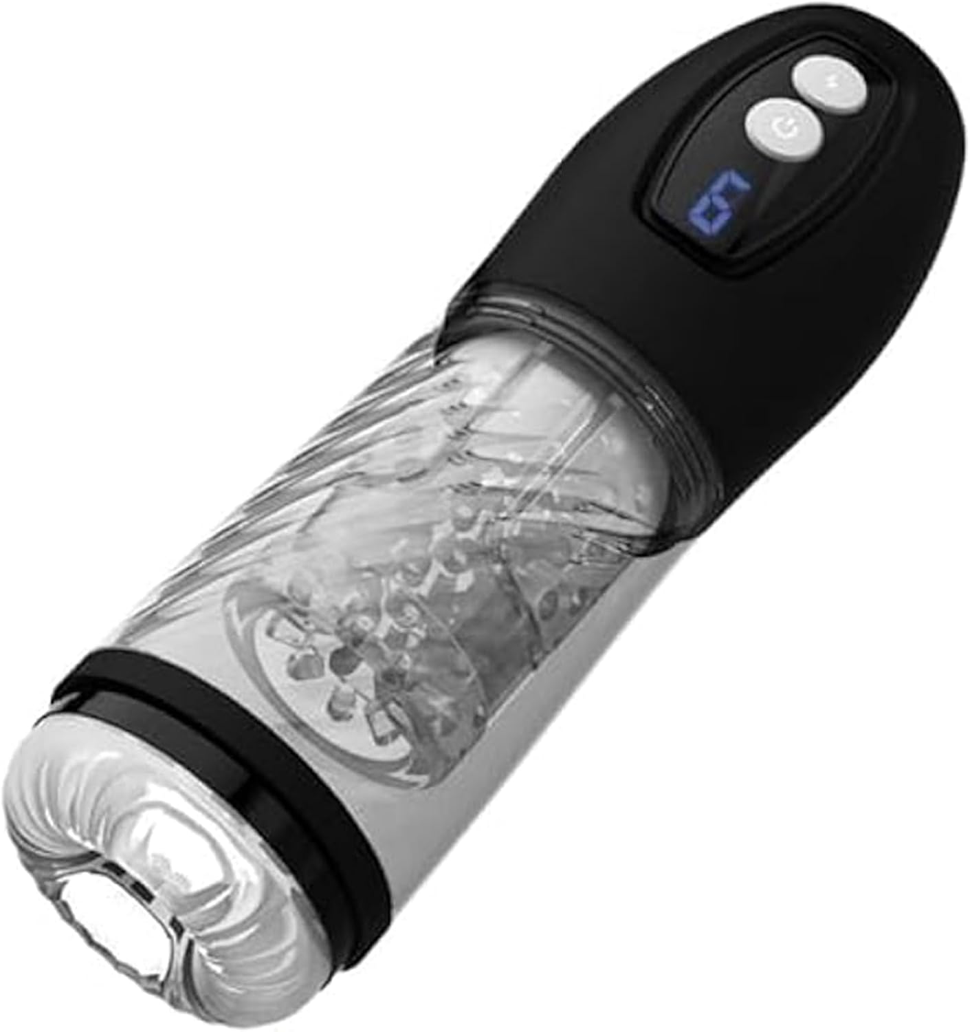 Elektrischer Masturbatoren Eichel Trainer Blowjob mit 9 Rotationsmodi & Teleskopmodi