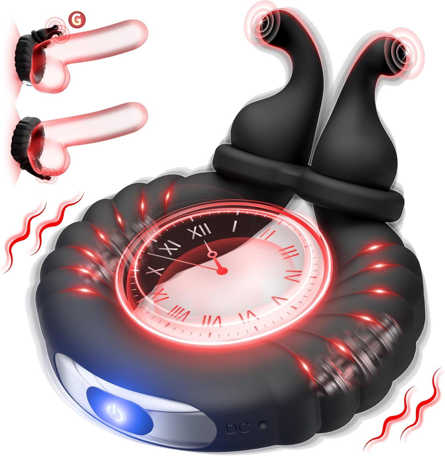 Penisring vibrator cockring seksspeeltje met 10 vibratiestanden 