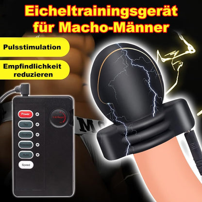 Leitfähiges Silikon Elektro Shock Penisring Elektrische Stimulator Cockringe Eichel Set