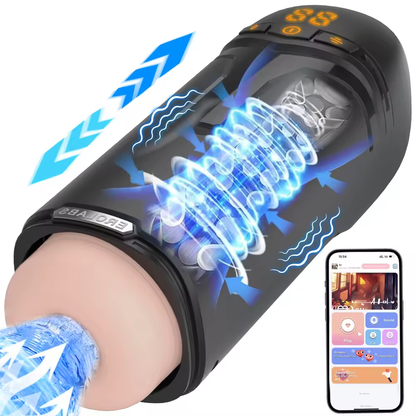 5 IN 1 App-gesteuerte Multifunktions Stimulationsgerät Masturbation mit 9 Vibrations & Saugmodi