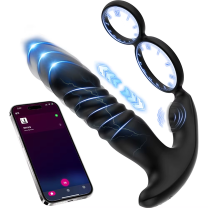 Prostata Massagegerät Analvibrator Stimulator Buttplug 10 Vibrations und Stoßmodi