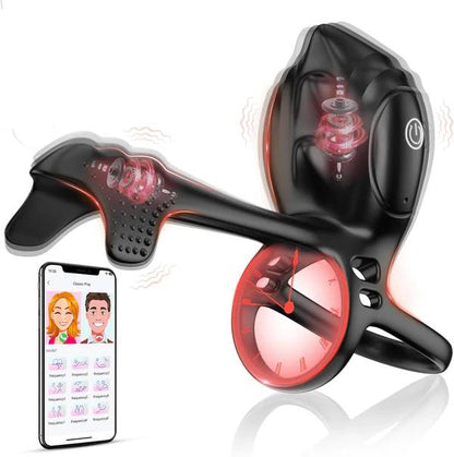 App-Steuerung Penistrainer Vibrator Cockring Stimulator mit 10 Vibrationsmodi