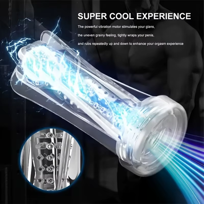 Crystal Masturbators Pocket Pussy Realistisch met 3 wetenschappelijke trainingsmodi 