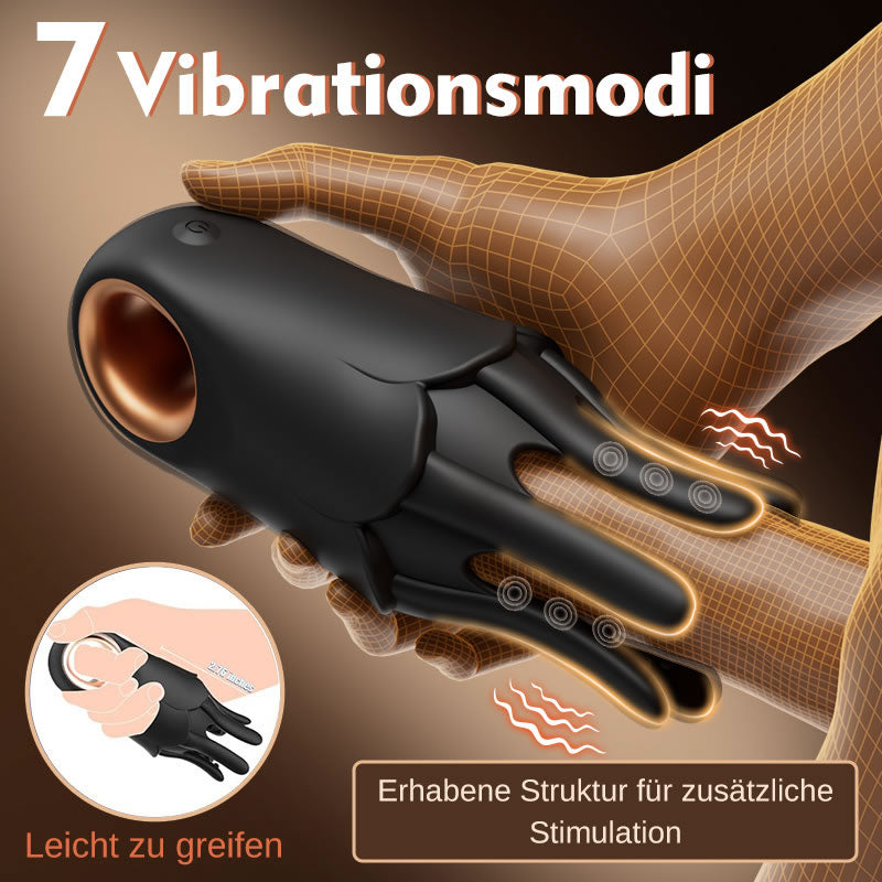 Elektrischer Penistrainer Vibrator Massage Masturbator mit 7 Vibrationsmodi