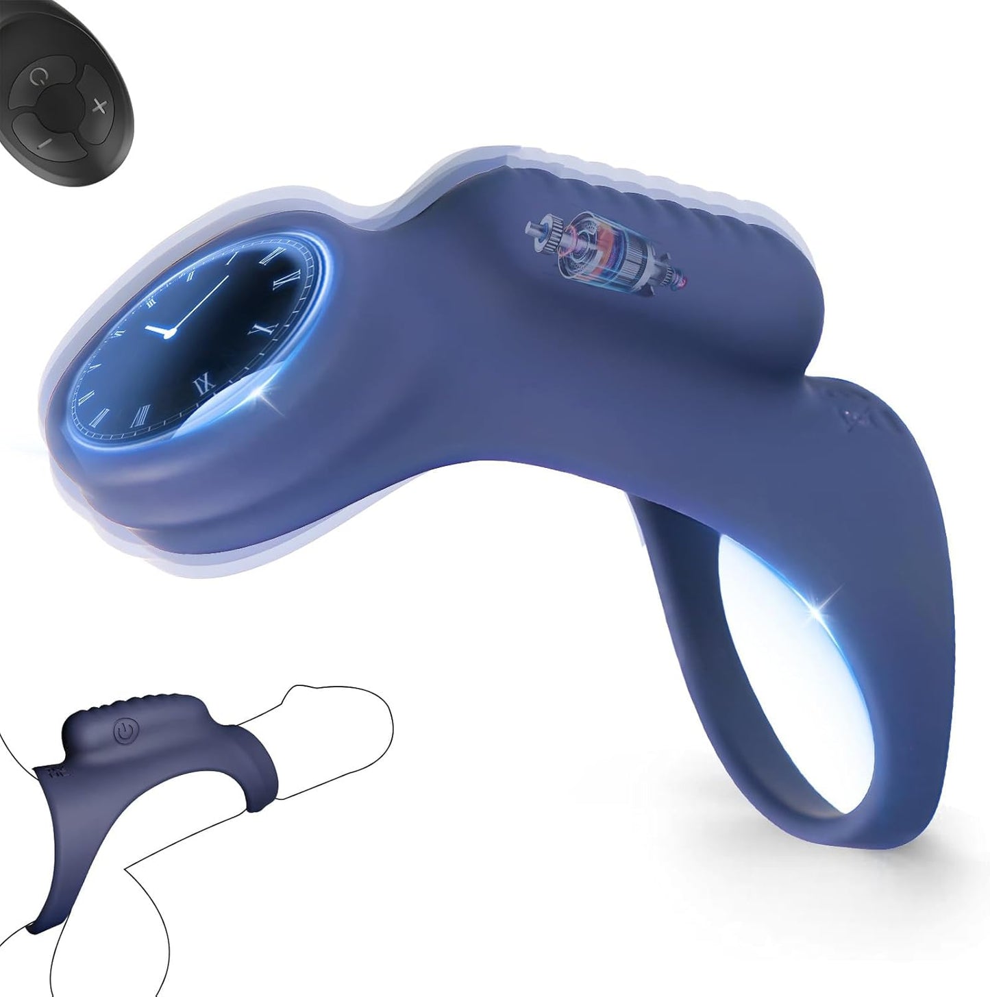 3 IN 1 Penistrainer Vibrator Cockring Stimulator Masturbator mit 10 Vibrationsmodi