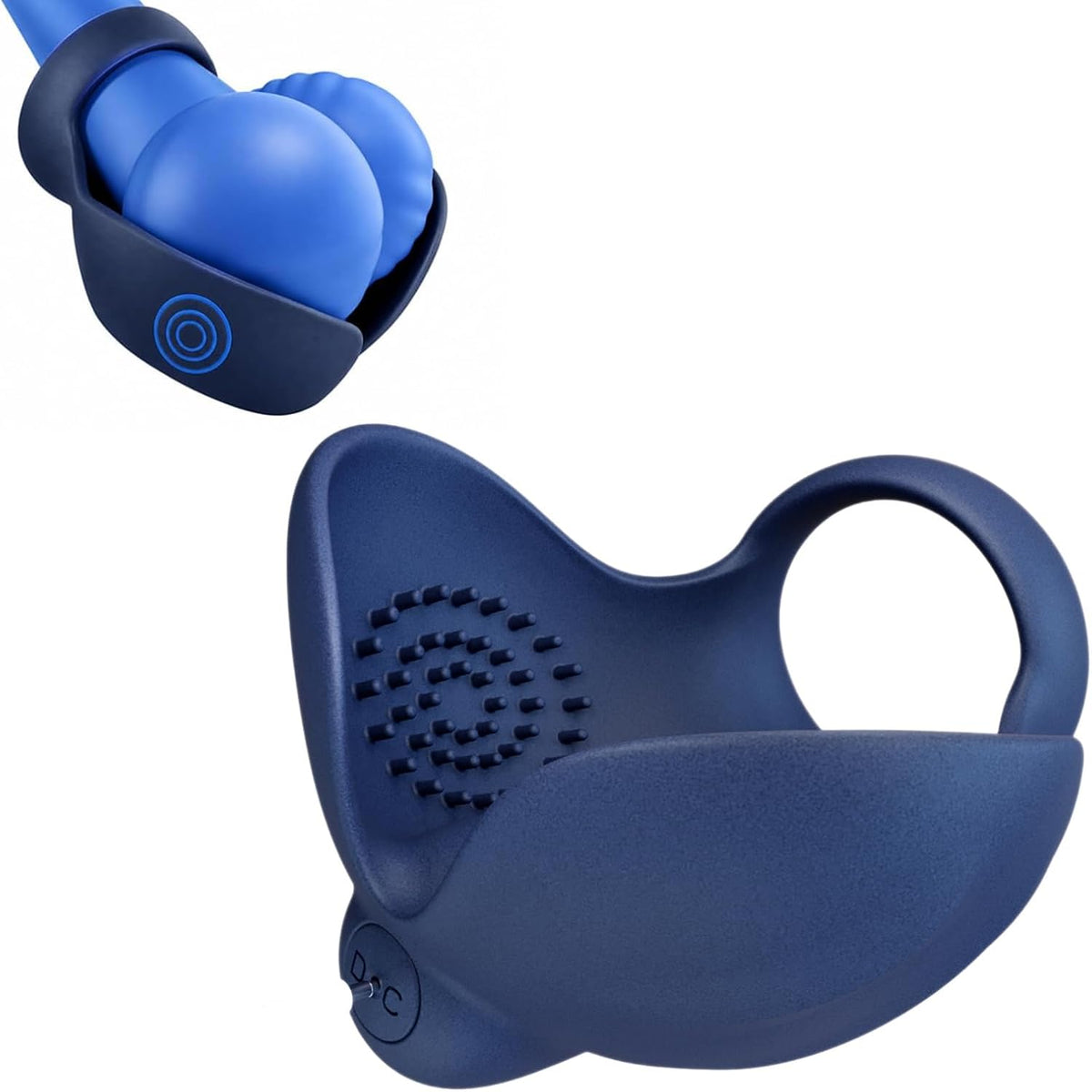 Dual Cockring  Penistrainer Hodenvibrator Massagegerät mit 10 Vibrationsmodi