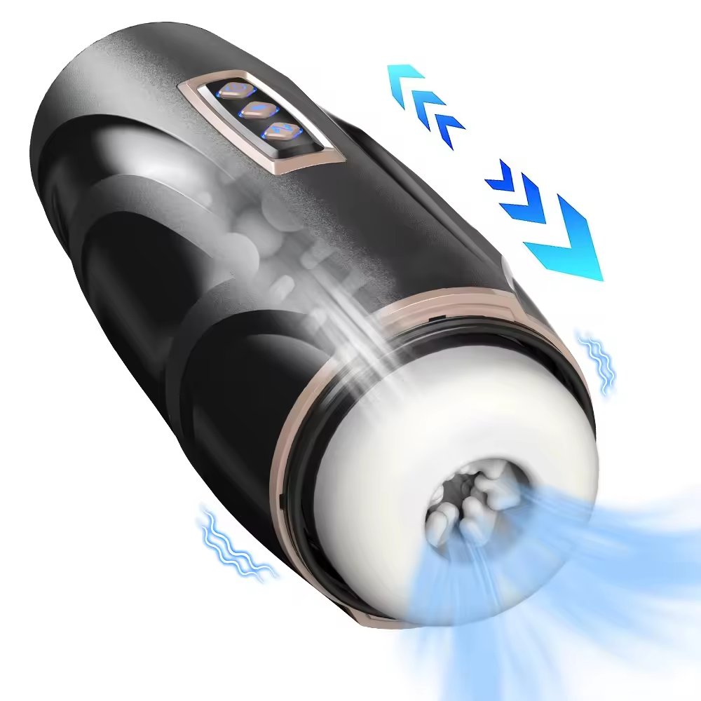Intelligente Elektrischer Masturbieren Penis Trainer mit 7 Saugmodi 7 Vibrationsmodi