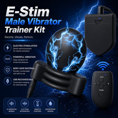 Leitfähiges Silikon Elektro Shock Penisring Elektrische Stimulator Cockringe Eichel Set