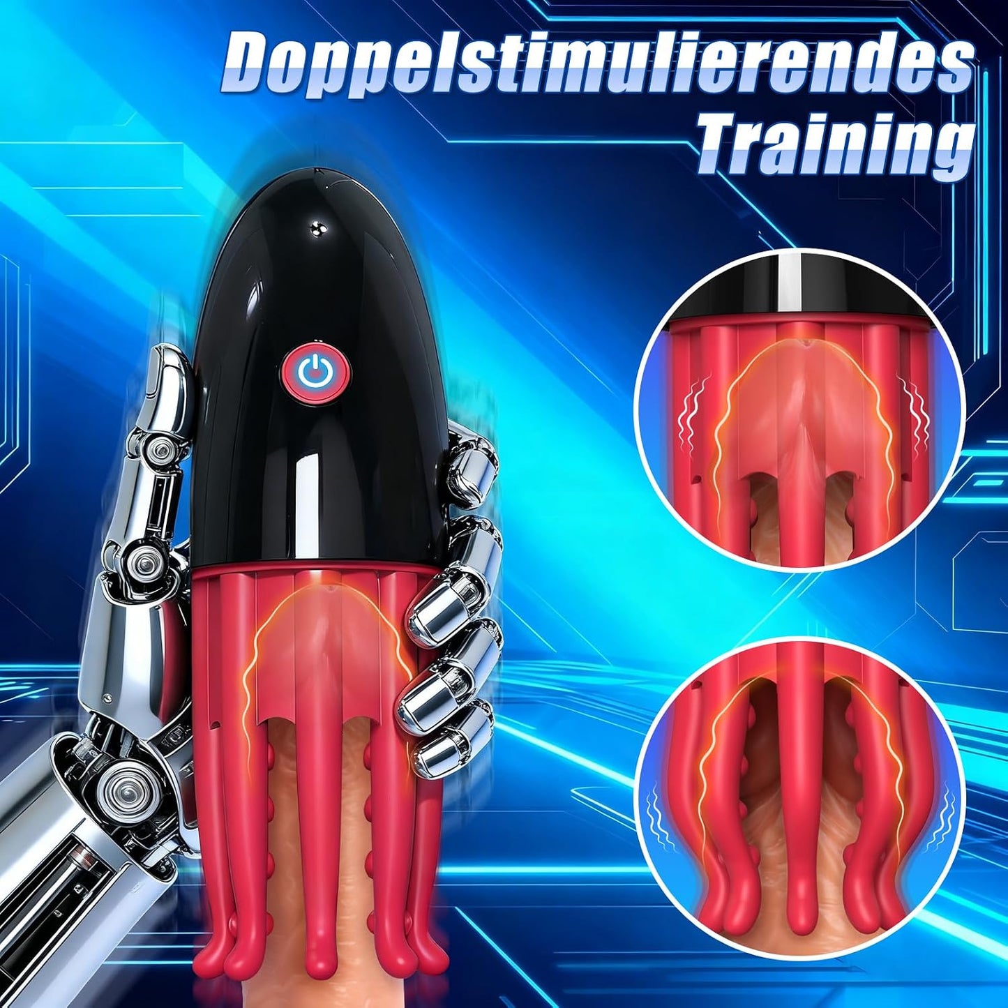 Penis Trainer Eichel Vibrator Stroker Blowjob Masturbatoren mit 10 Vibrations