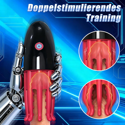 Penis Trainer Eichel Vibrator Stroker Blowjob Masturbatoren mit 10 Vibrations